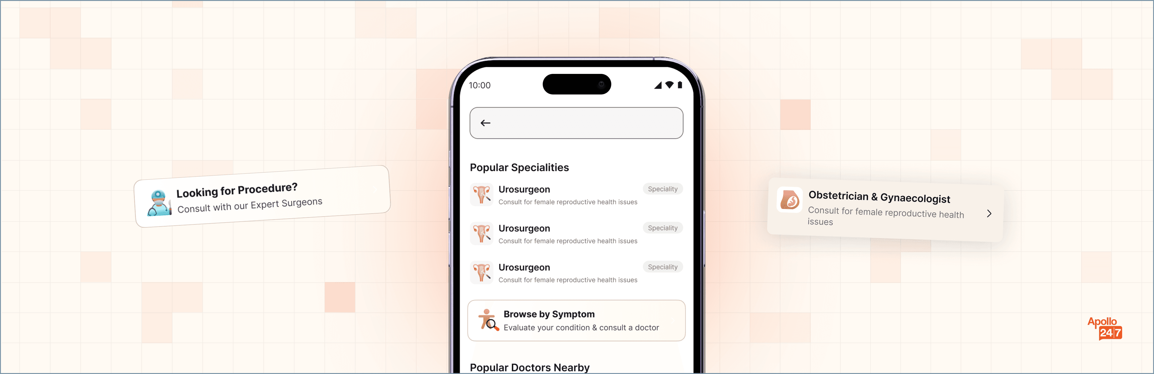 Search Revamp hero mockup