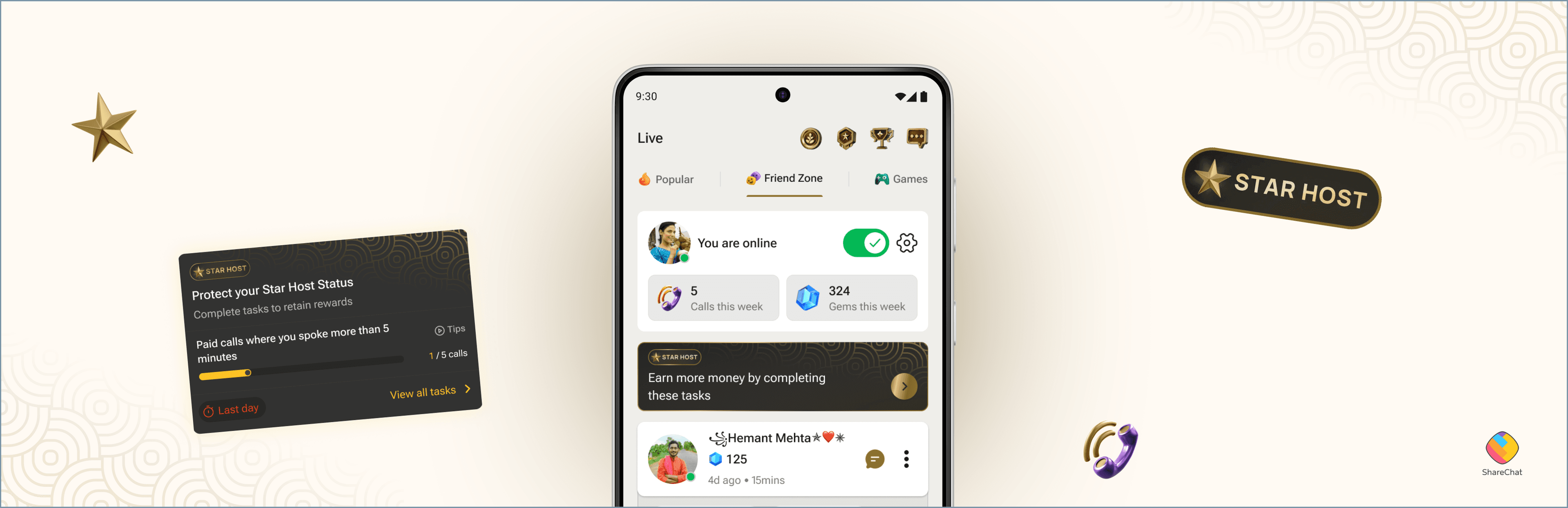 Star Host Program hero mockup